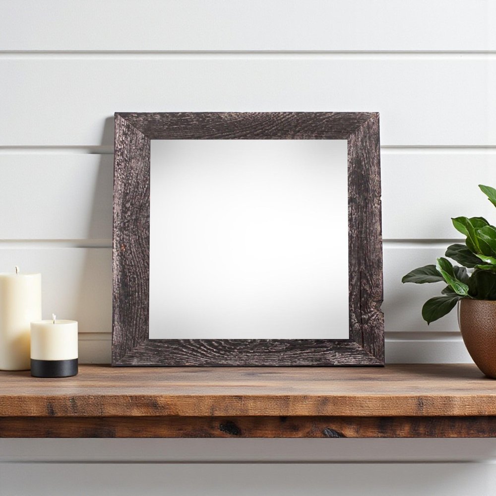 12" x 12" Black Wood Tabletop Picture Frame HomeRoots