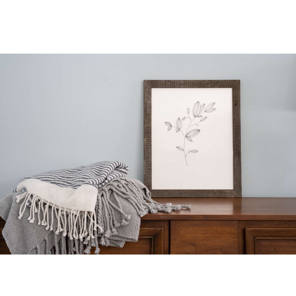 12" x 12" Espresso Solid Wood Tabletop Picture Frame HomeRoots