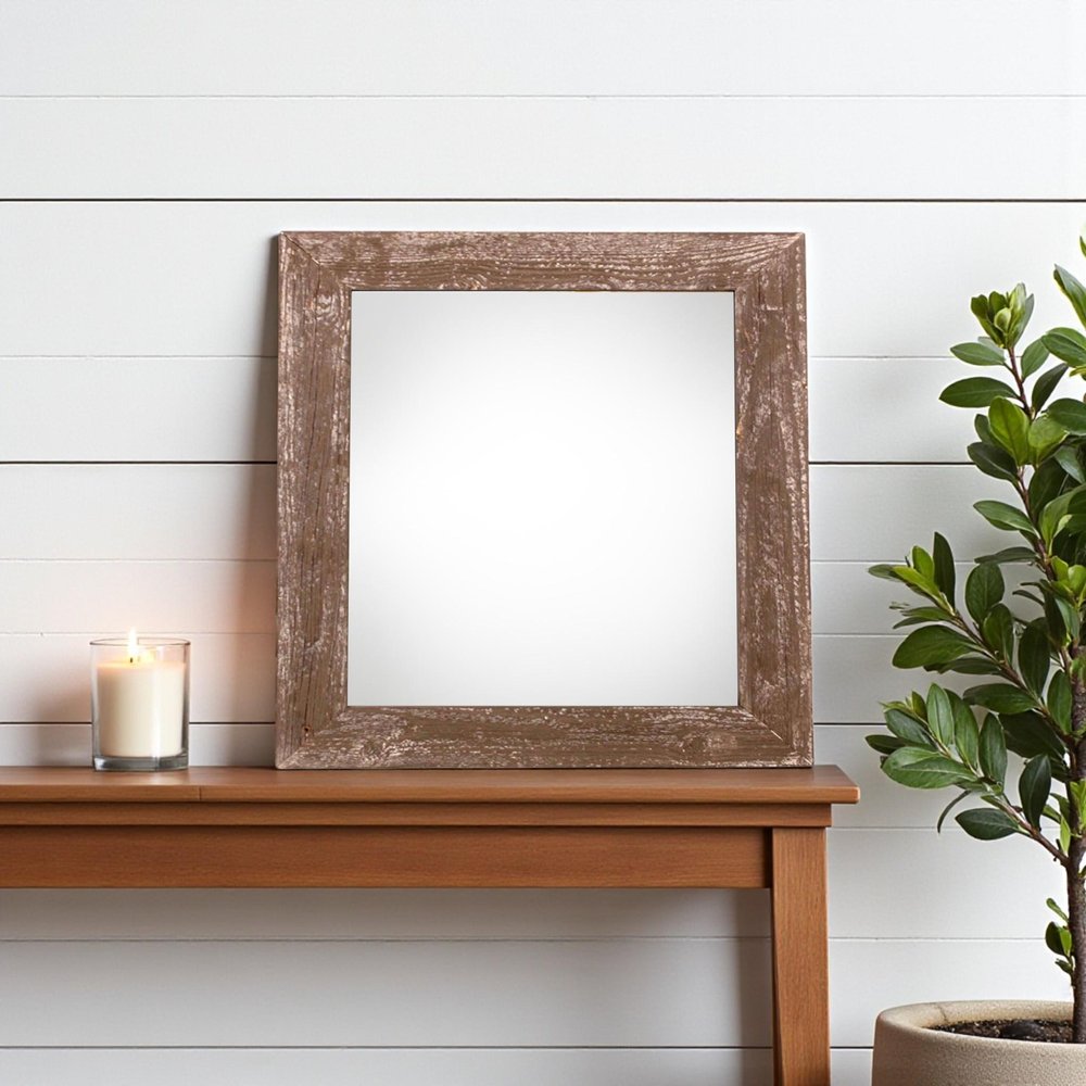 12" x 12" Brown Wood Tabletop Picture Frame HomeRoots
