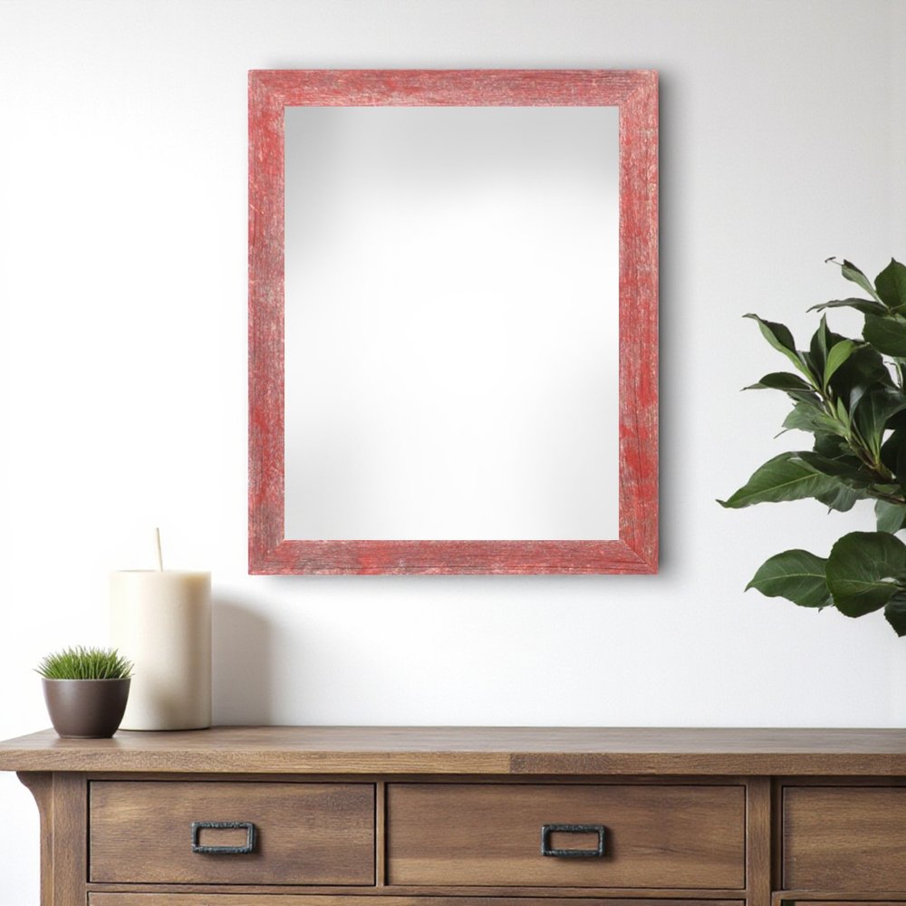 12" x 18" Red Wood Hanging Picture Frame — view 4
