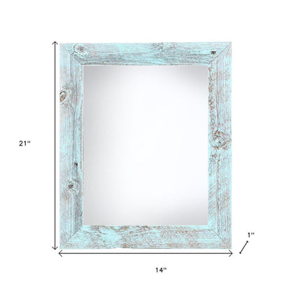 12" x 18" Blue Wood Hanging Picture Frame HomeRoots