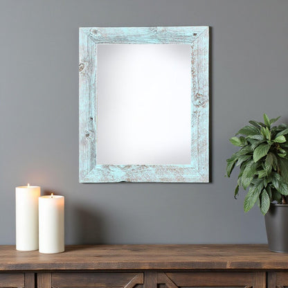 12" x 18" Blue Wood Hanging Picture Frame HomeRoots