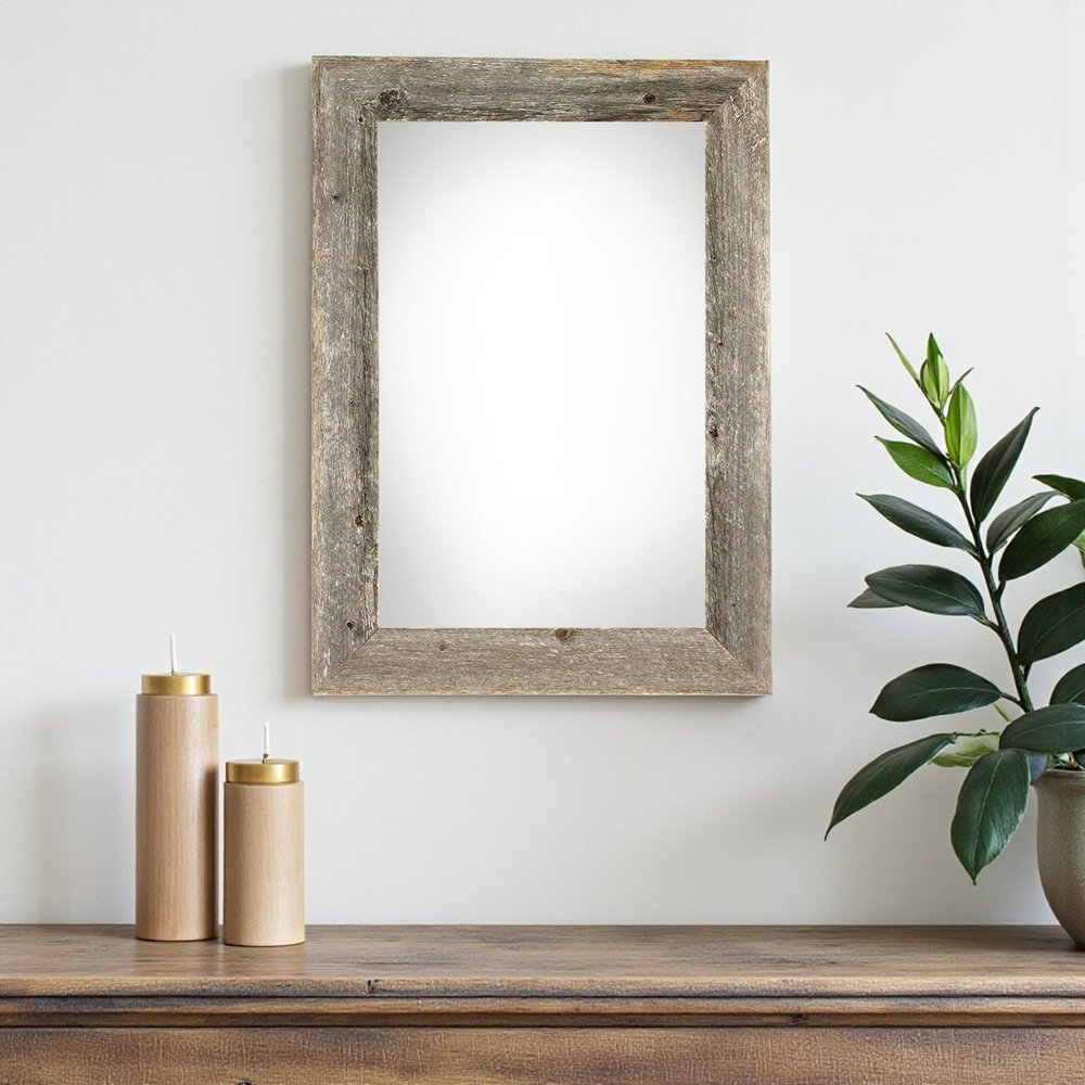 12" x 18" Gray Wood Hanging Picture Frame HomeRoots