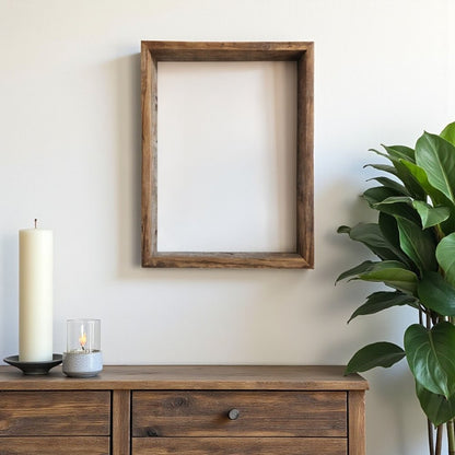 11" x 14" Gray Wood Hanging Picture Frame HomeRoots