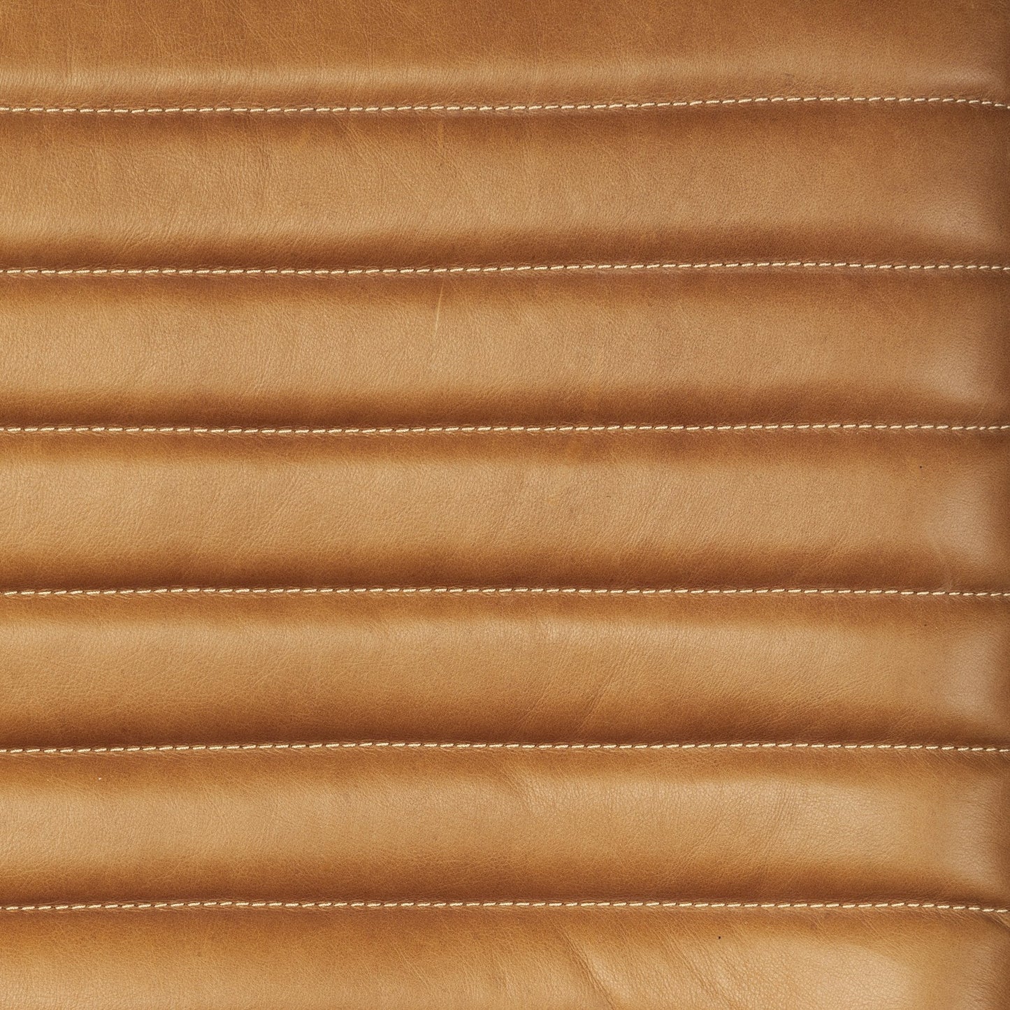 37" Tan and Black Faux Leather Tufted Lounge Chair HomeRoots