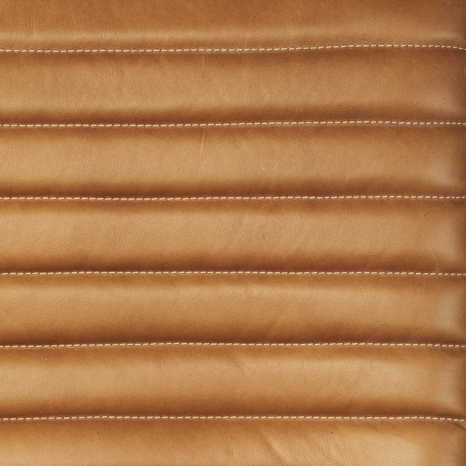37" Tan and Black Faux Leather Tufted Lounge Chair HomeRoots
