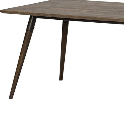 72" Dark Brown Solid Wood Dining Table HomeRoots