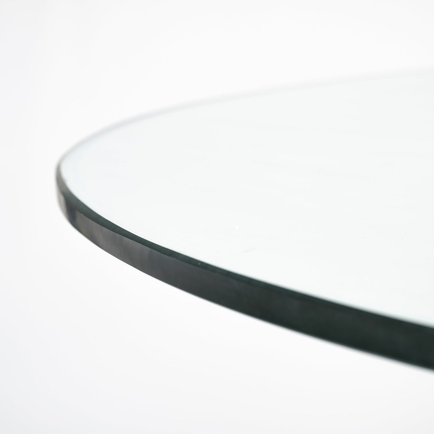 60" Clear And Brown Rounded Glass And Solid Manufactured Wood Pedestal Base Dining Table HomeRoots