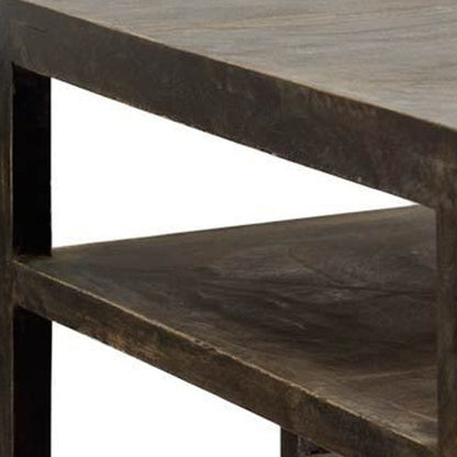 22" Natural Brown Solid Wood Square End Table HomeRoots