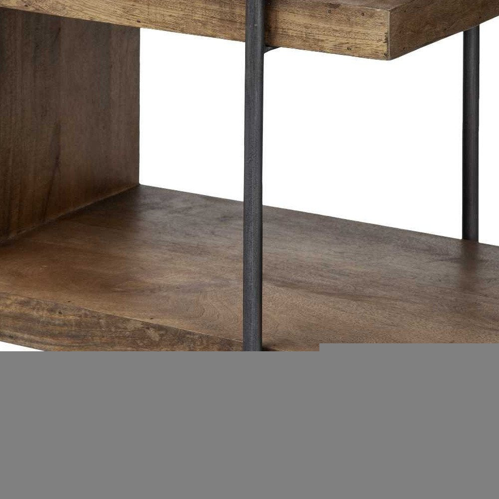 22" Brown Solid Wood Square End Table HomeRoots