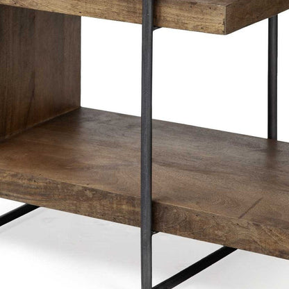 22" Brown Solid Wood Square End Table HomeRoots