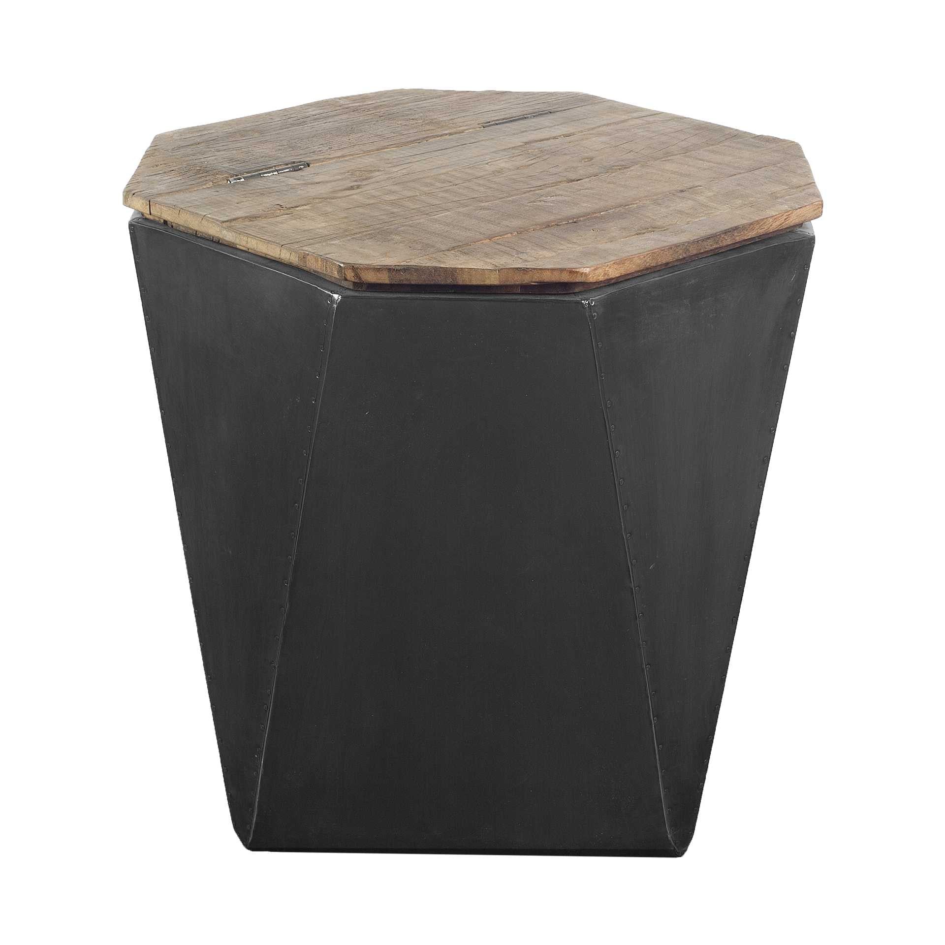 21" Black Solid Wood End Table HomeRoots