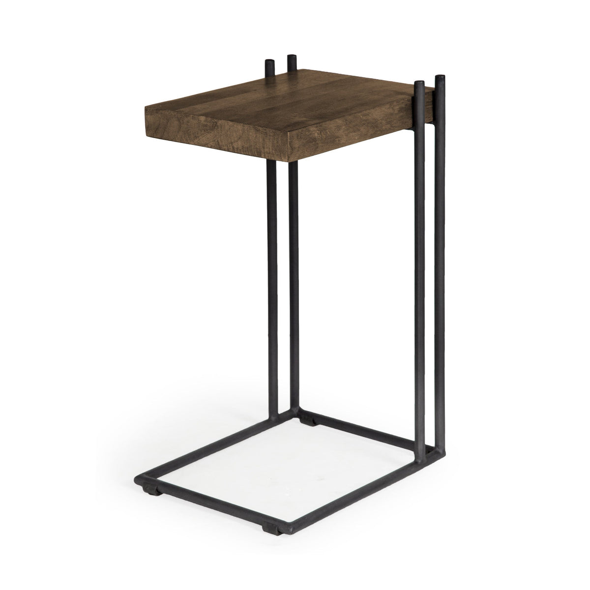 27" Brown Solid Wood Square End Table — view 1