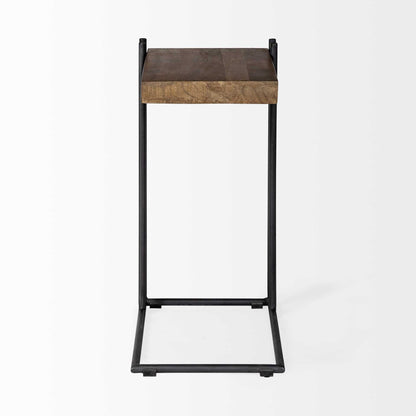 27" Brown Solid Wood Square End Table HomeRoots