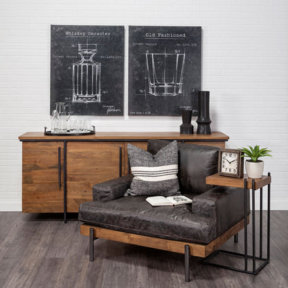 27" Brown Solid Wood Square End Table HomeRoots