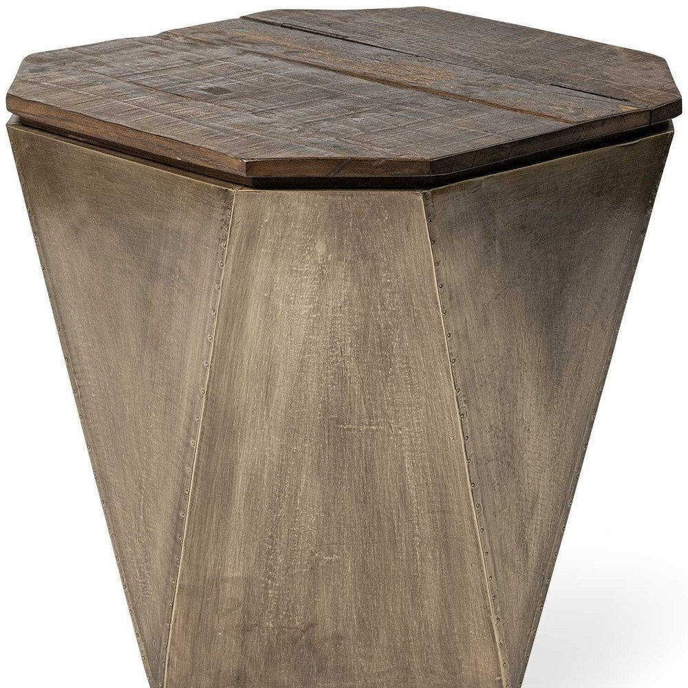 21" Brown Solid Wood End Table HomeRoots