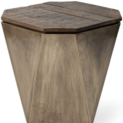 21" Brown Solid Wood End Table HomeRoots
