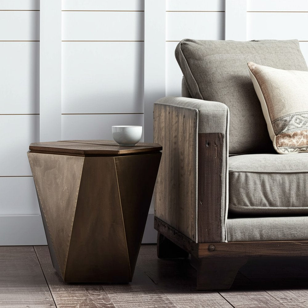 21" Brown Solid Wood End Table HomeRoots