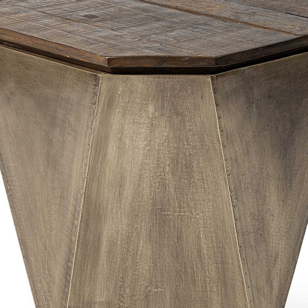 21" Brown Solid Wood End Table HomeRoots