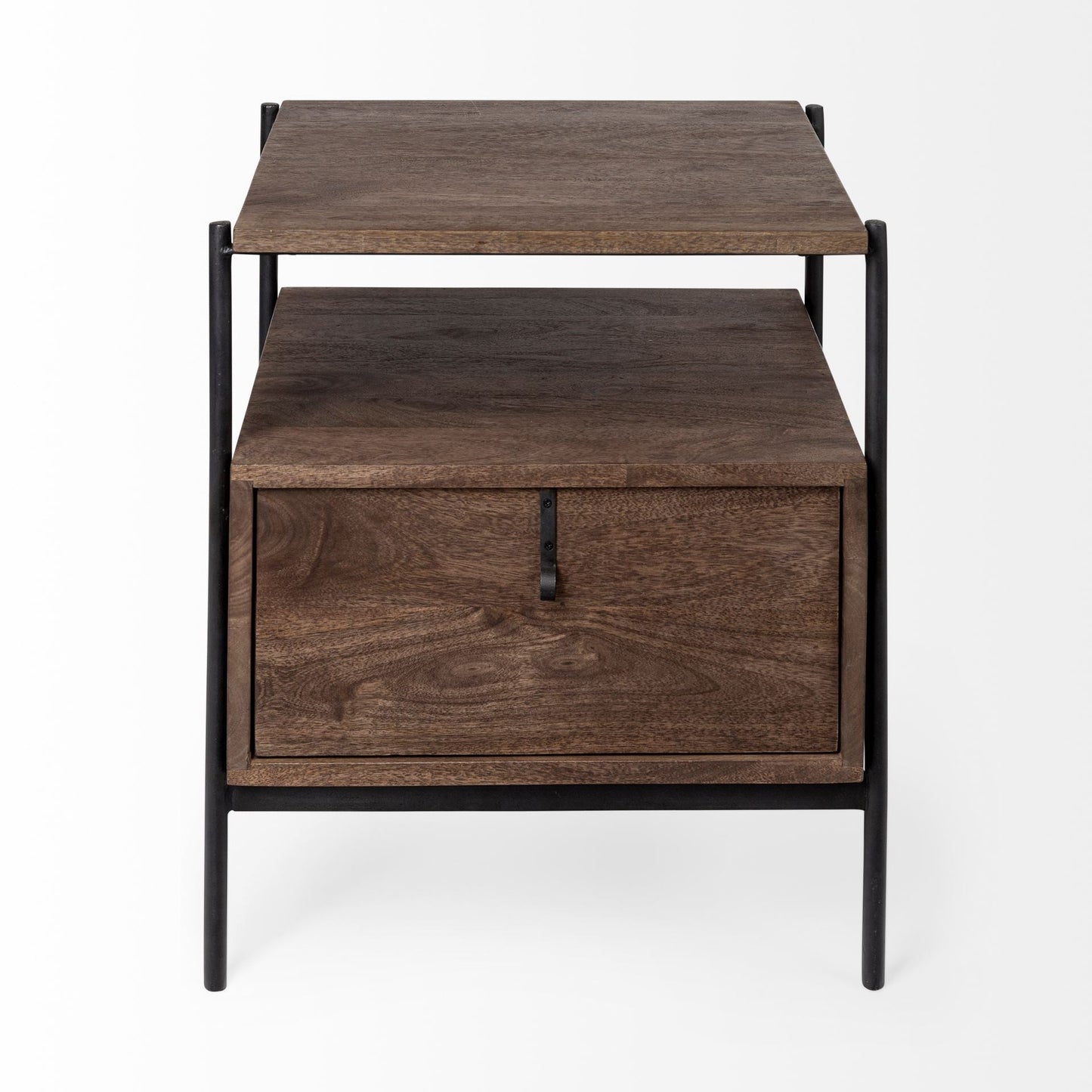 24" Brown Solid Wood Square End Table HomeRoots