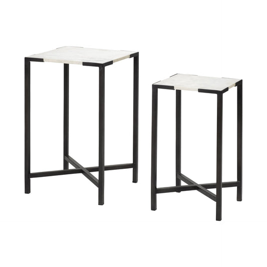 24" Marble End Table HomeRoots