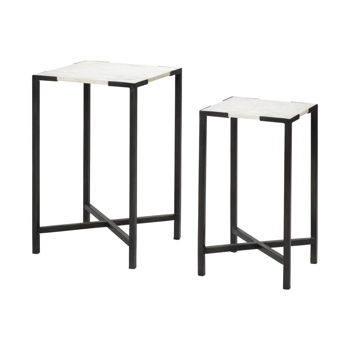 24" Marble End Table — view 1