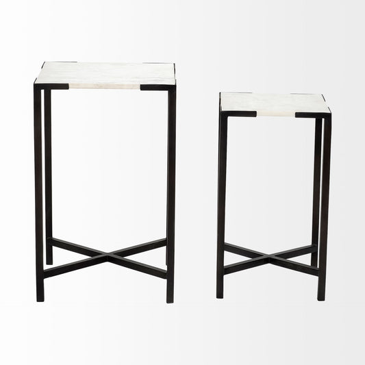 24" Marble End Table HomeRoots
