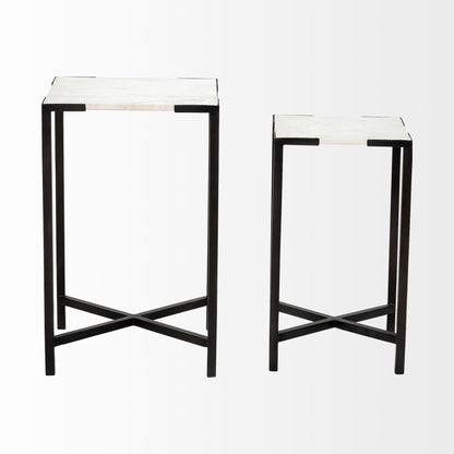 24" Marble End Table HomeRoots