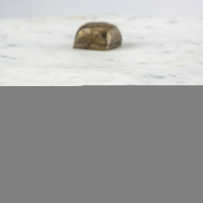 23" Gold And White Marble End Table HomeRoots
