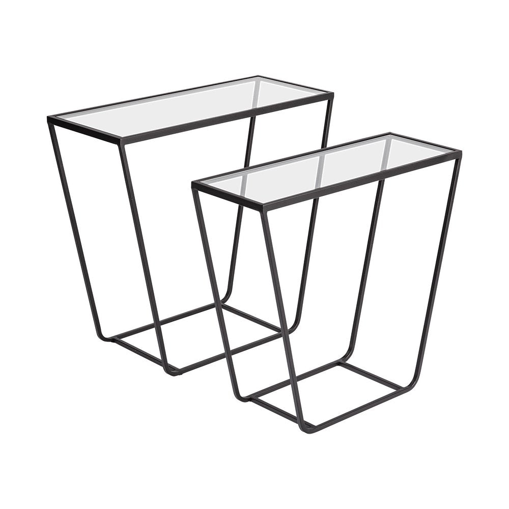 10" Clear Glass Frame Console Table HomeRoots