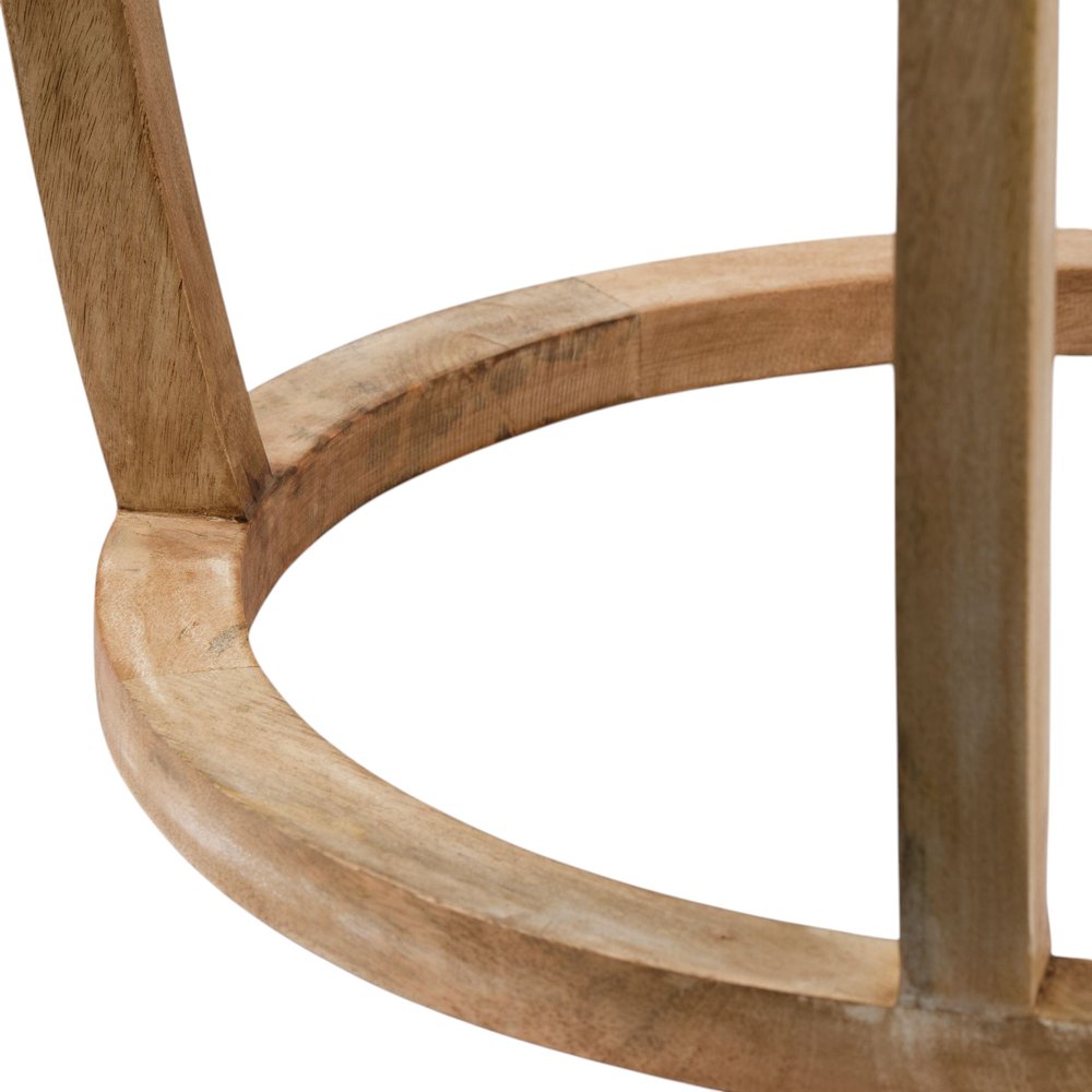 26" Brown And Clear Glass Round End Table HomeRoots