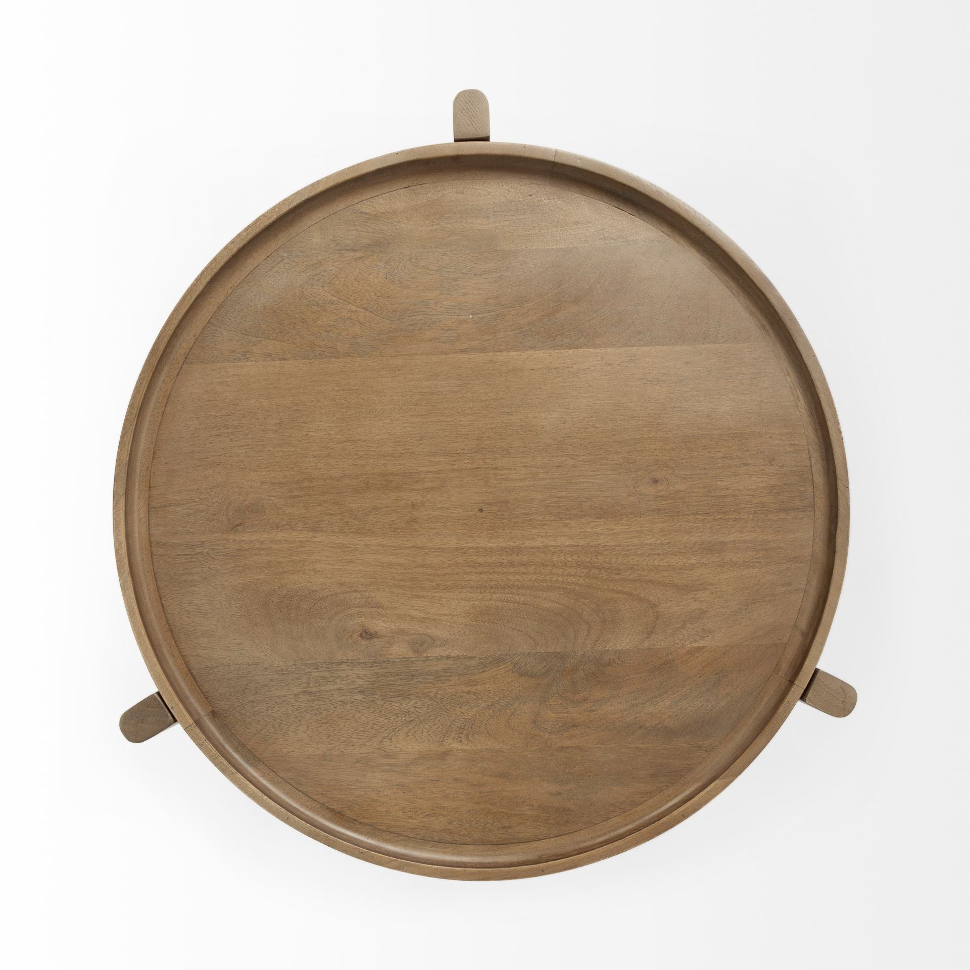 24" Brown Round End Table HomeRoots