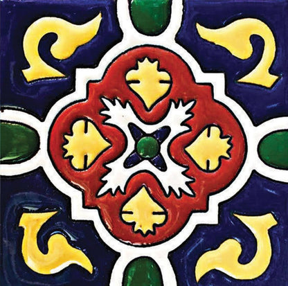 8" x 8" Blue And Red Vinyl Peel And Stick Removable Tiles HomeRoots