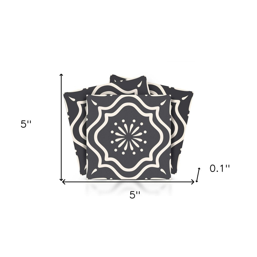 8" x 8" Gray And White Peel And Stick Removable Tiles HomeRoots