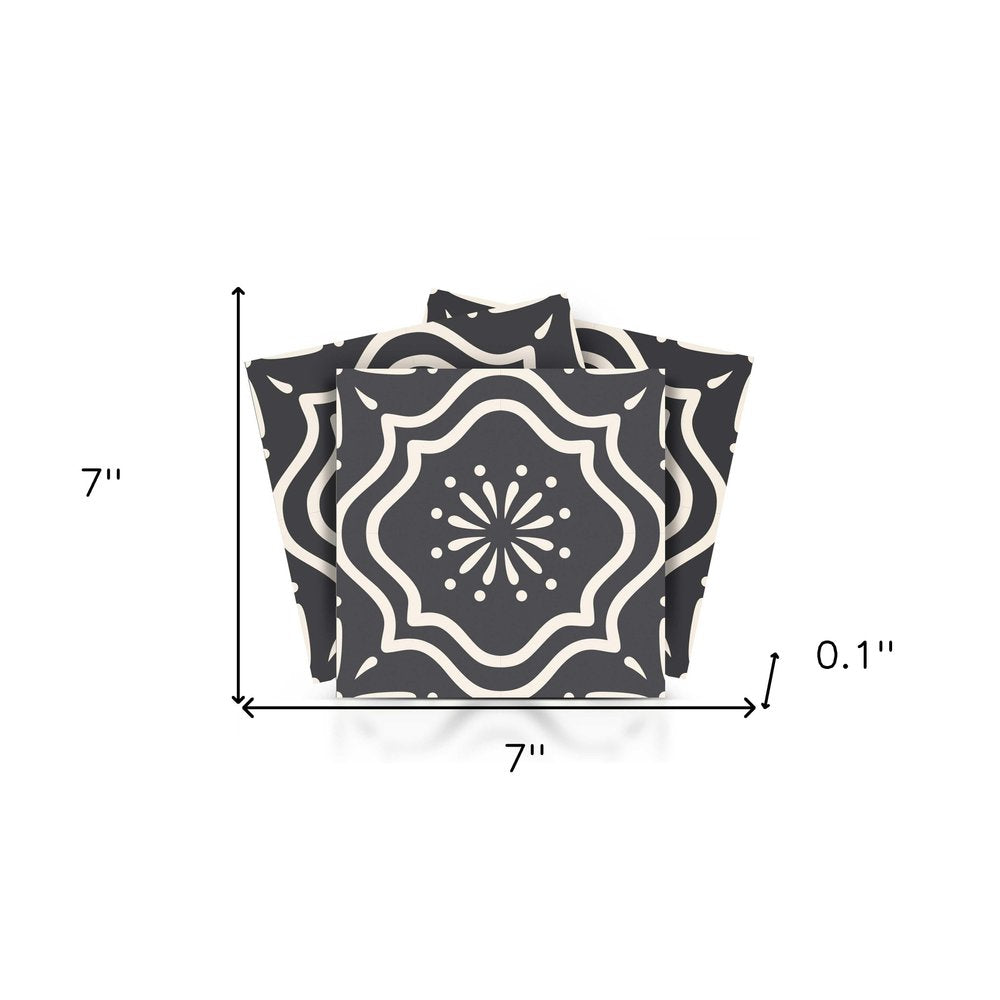 8" x 8" Gray And White Peel And Stick Removable Tiles HomeRoots