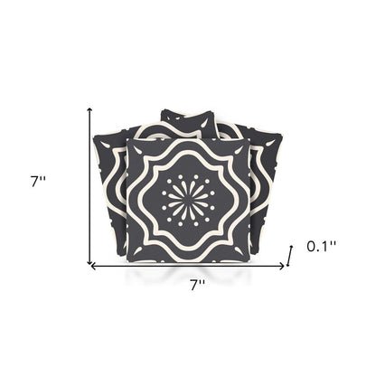 8" x 8" Gray And White Peel And Stick Removable Tiles HomeRoots