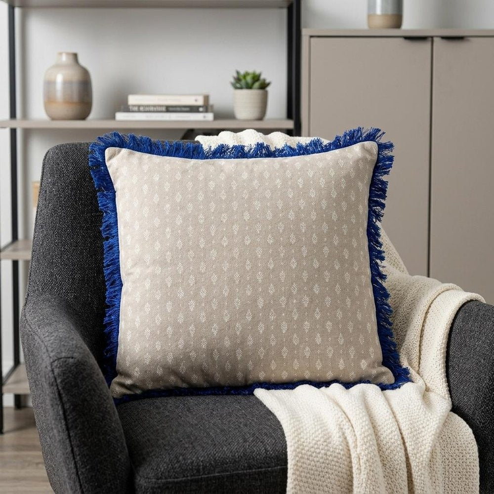 Oyster Beige Throw Pillow — view 10