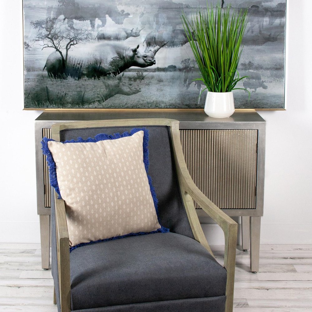 Oyster Beige Throw Pillow — view 5