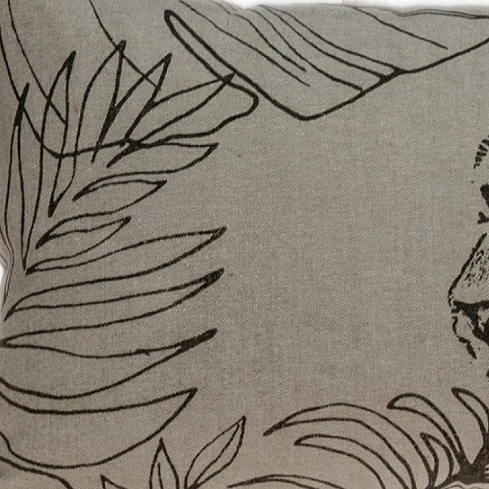 Jaguar Silhoutte Lumbar Throw Pillow — view 7