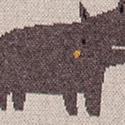 Zoo Animals Woven Knitted Baby Blanket HomeRoots
