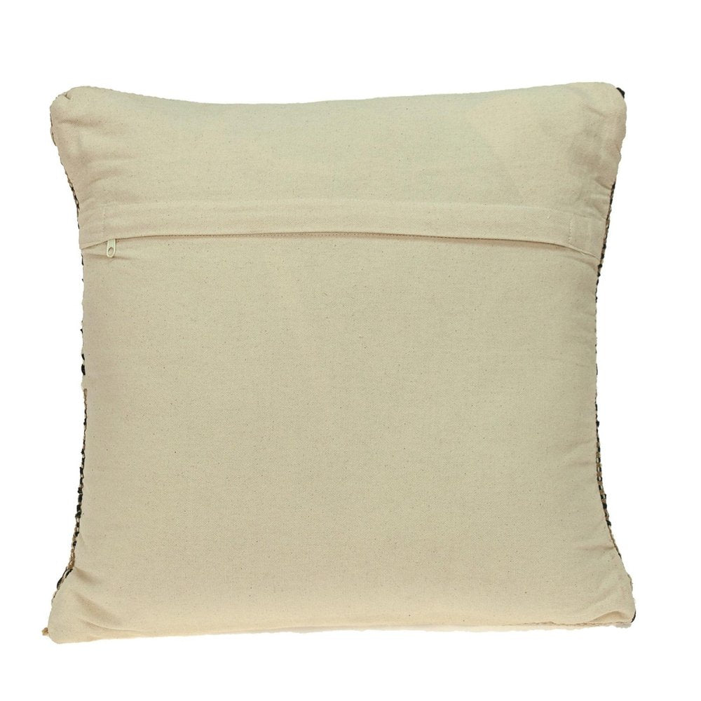 Black And Sand Woven Decorative Pillow — view 4