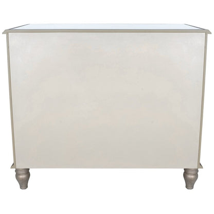 Rectangle Mirrored Three Drawer Console Storage Chest HomeRoots