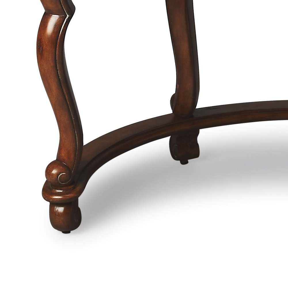 48" Brown Wood Solid and Manufactured Wood Kidney Writing Desk HomeRoots