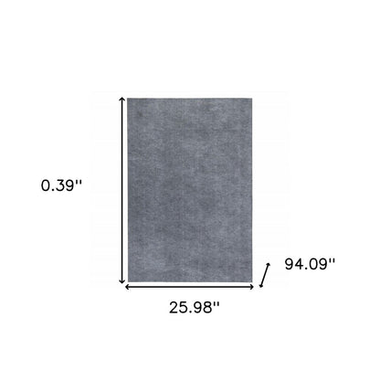 6' Round Gray Non Slip Rug Pad HomeRoots