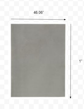 2' x 8' Gray Non Slip Rug Pad