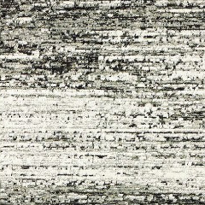 2'X8' Ash And Slate Abstract Runner Rug