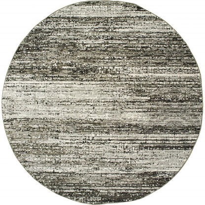 2'X8' Ash And Slate Abstract Runner Rug