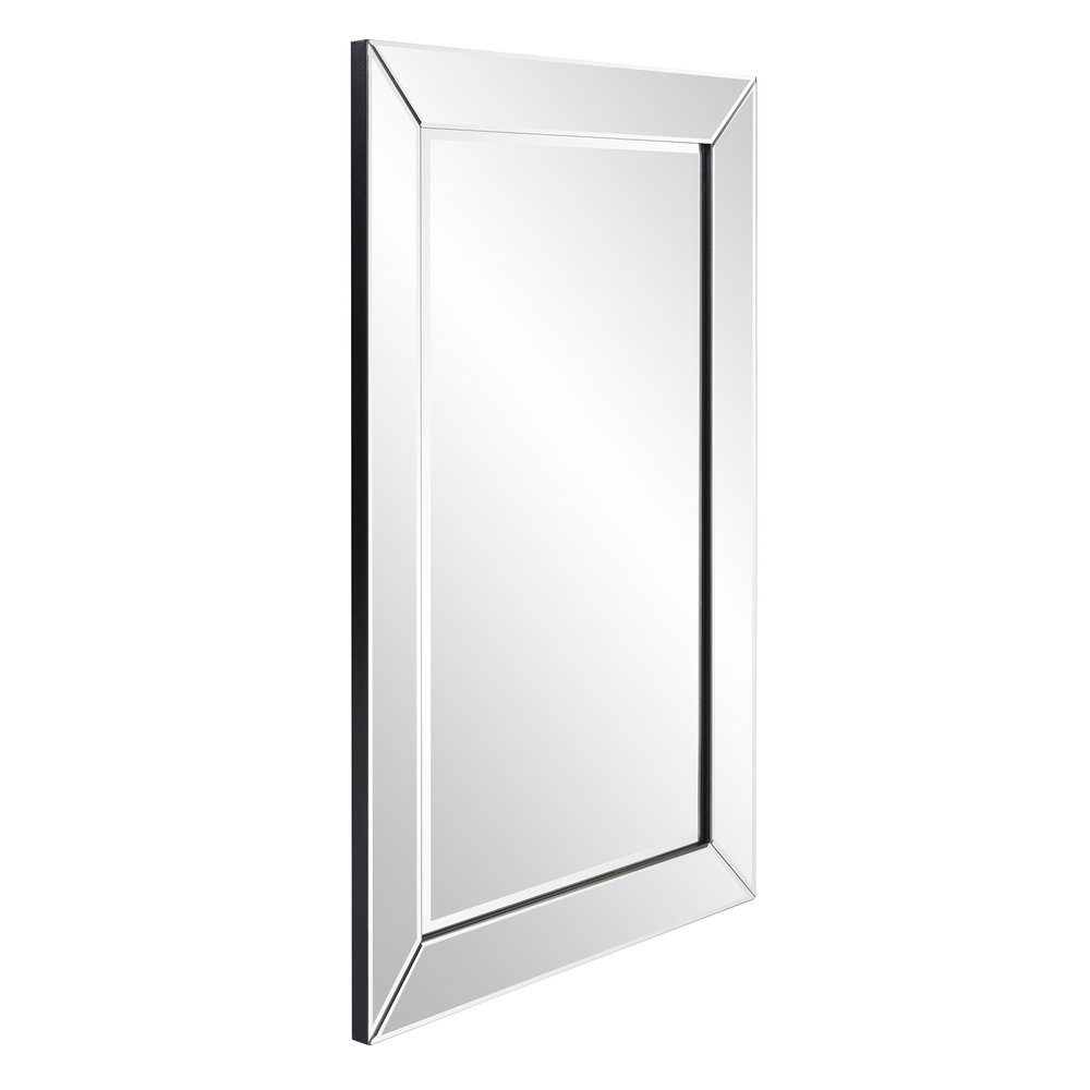 36" Glass Framed Accent Mirror HomeRoots