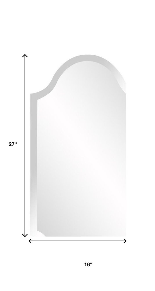 27" Clear Abstract Unframed Accent Mirror — view 7