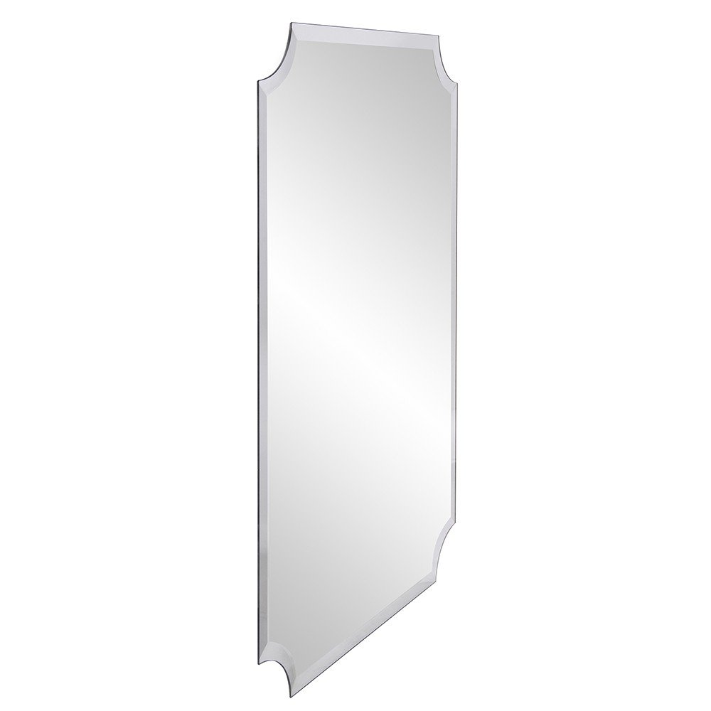 36" Rectangle With Scalloped Corner Unframed Accent Mirror HomeRoots